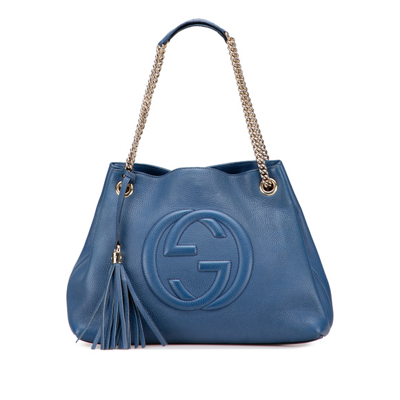 Pre-Loved Gucci Medium Leather Soho Chain Tote - Picture 1 of 11